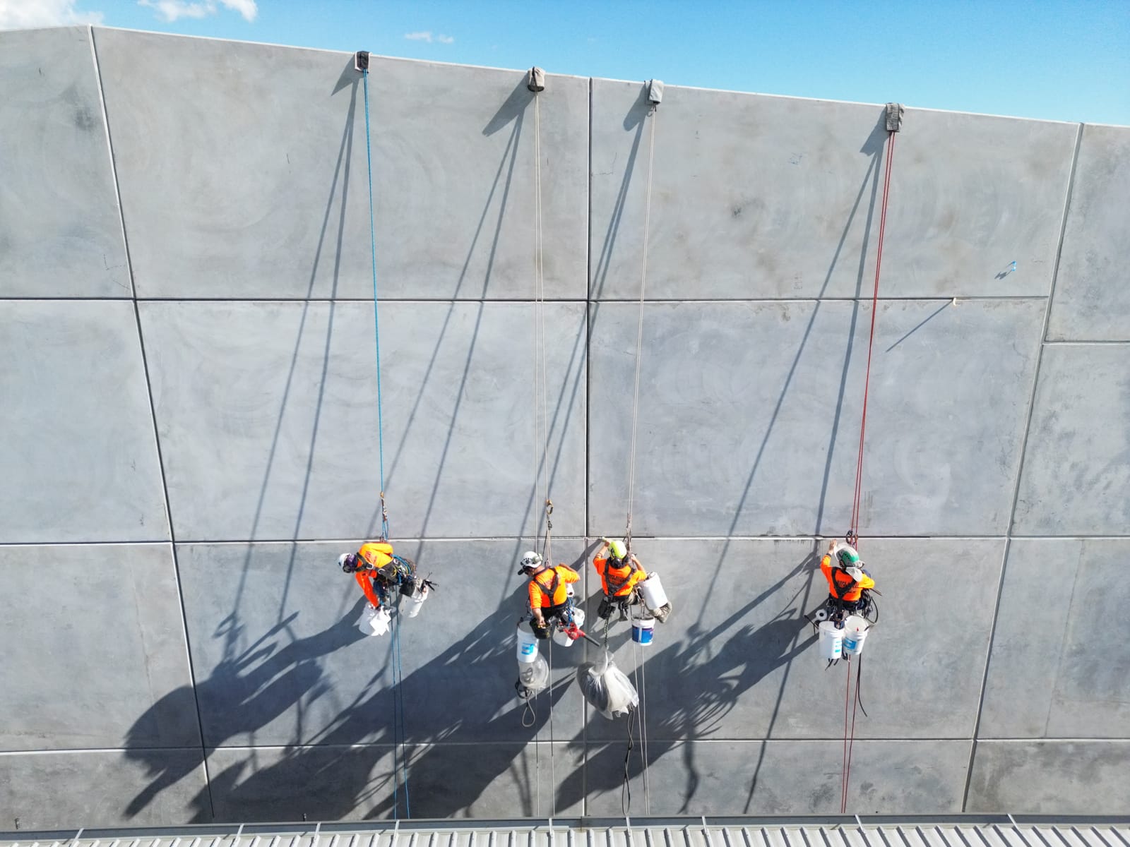Telfords Yatala, Tilt-Panel Joint Sealing, on site