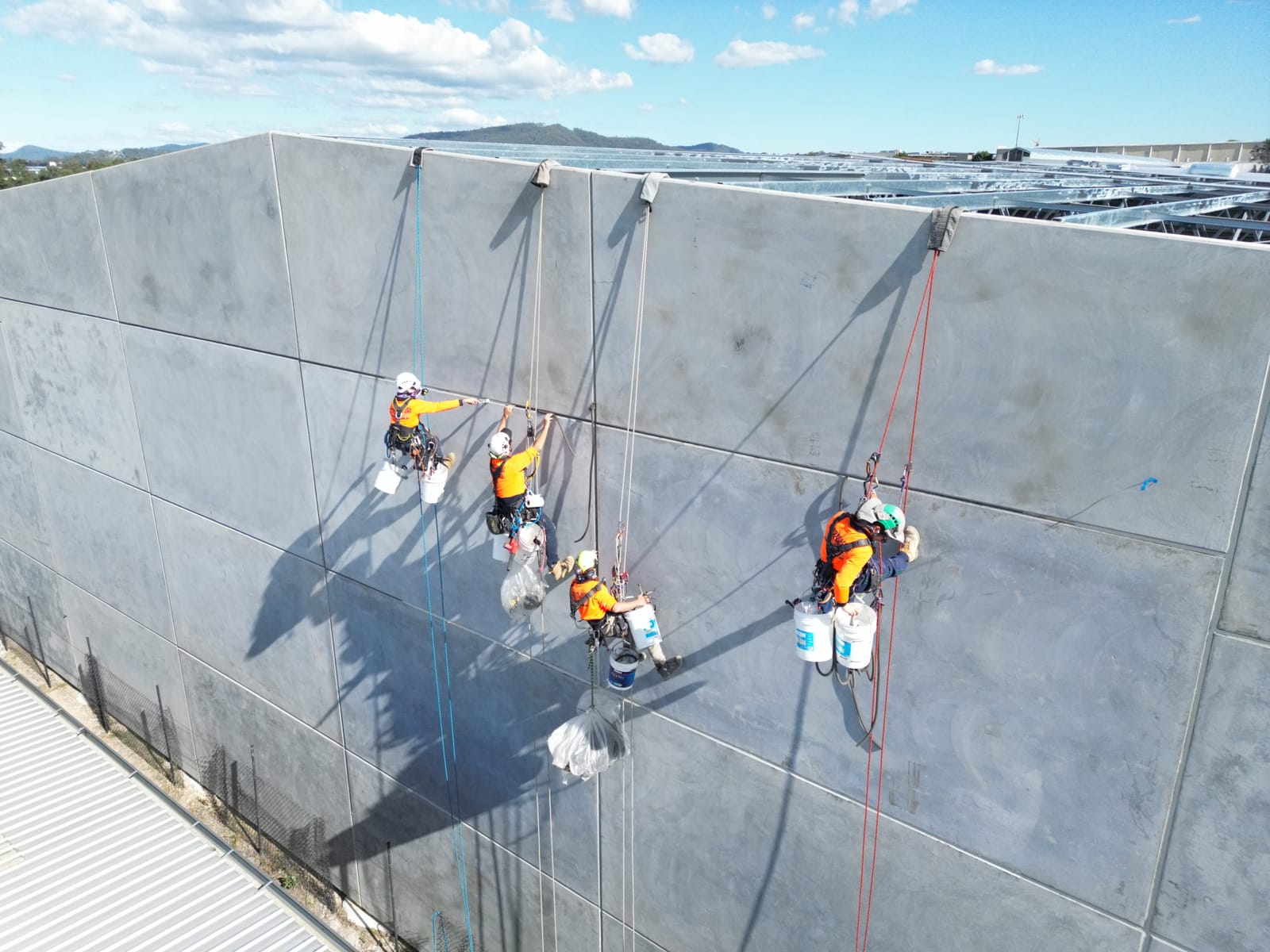 Telfords Yatala, Tilt-Panel Joint Sealing, on site