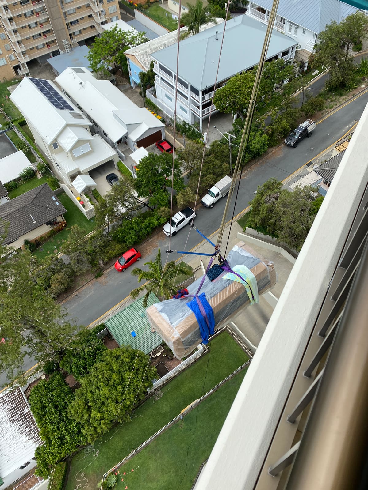 A planned lift, not just a rope and pulley