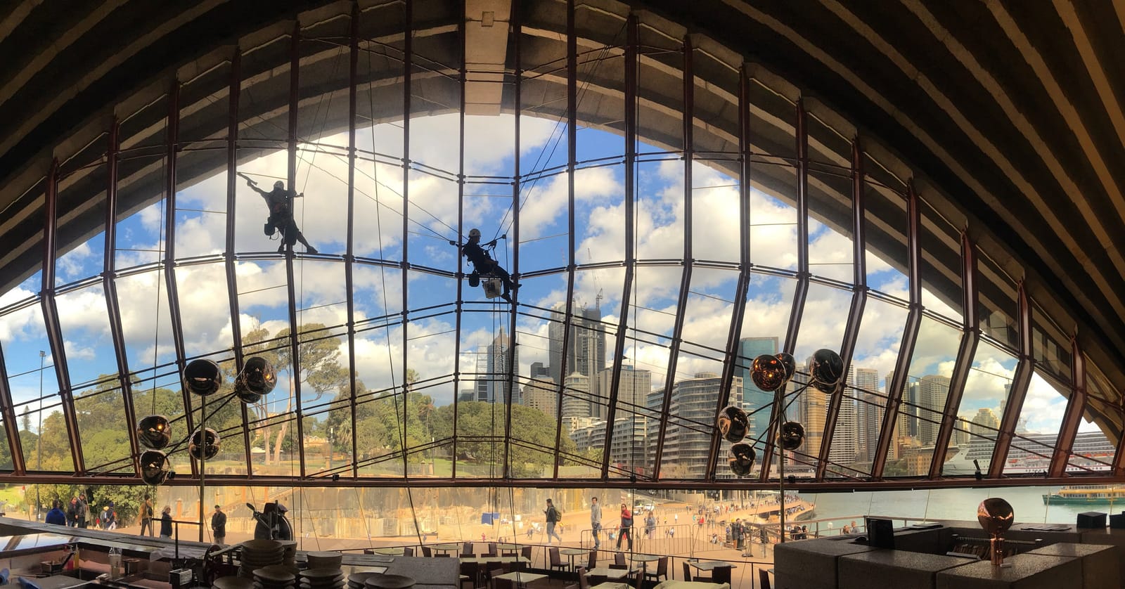 Sydney Opera House, Window Cleaning, on site
